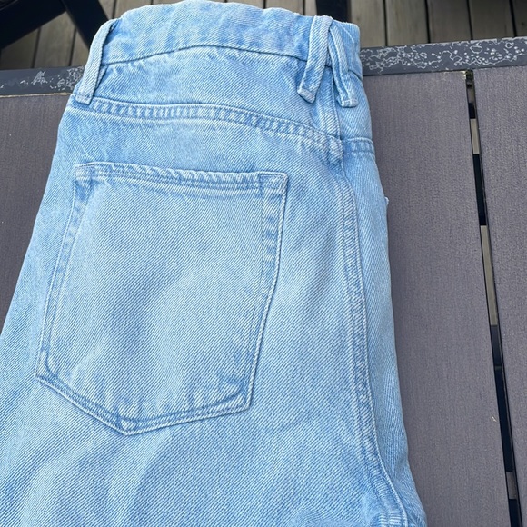 Good American Good Boy Jeans with Slit size 6 NWT Blue 456 - Picture 5 of 8